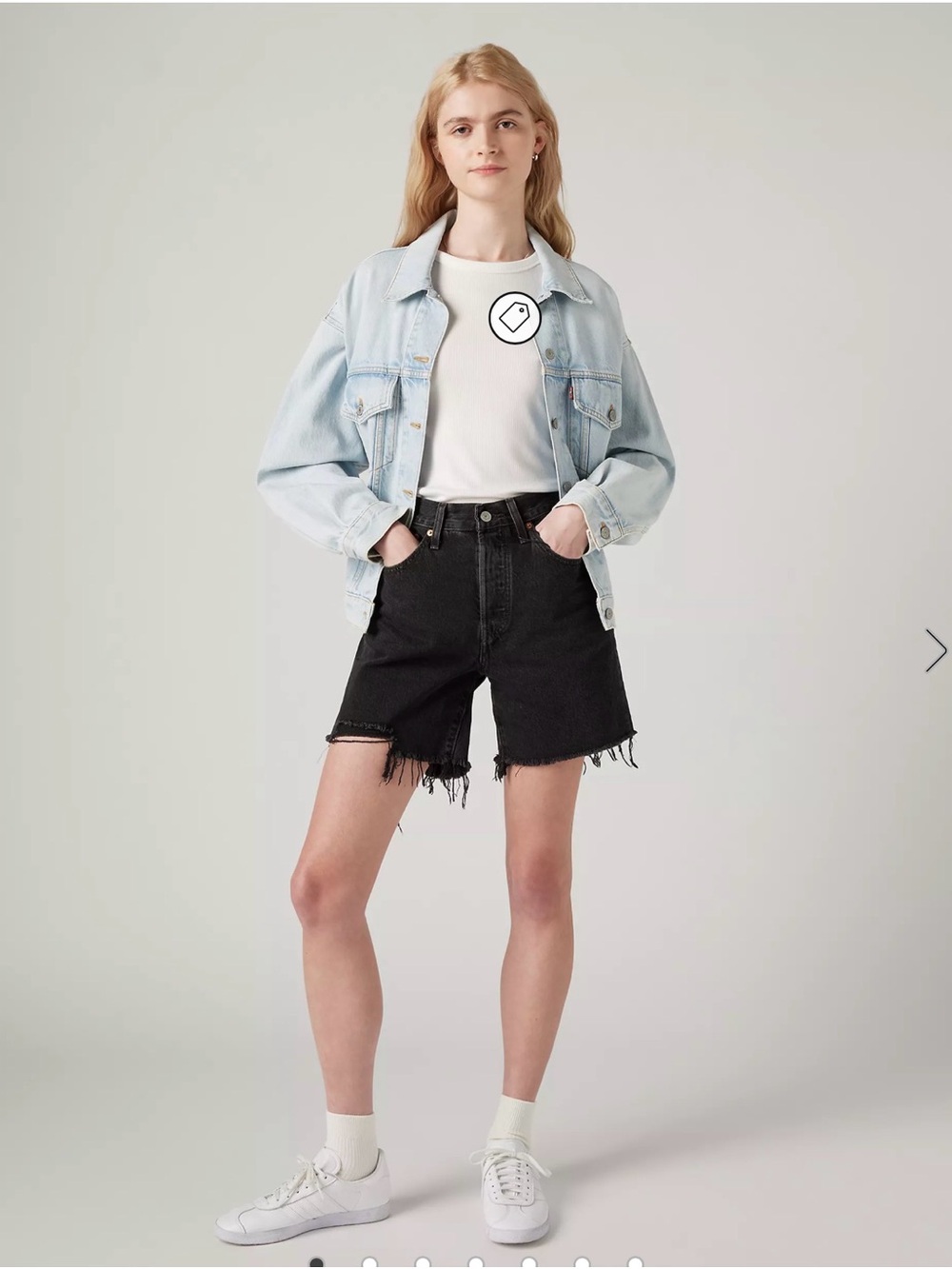 Levi's 501 Mid Thigh Shorts - 24